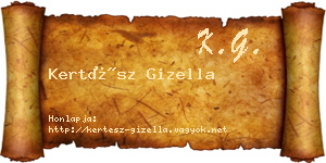 Kertész Gizella névjegykártya